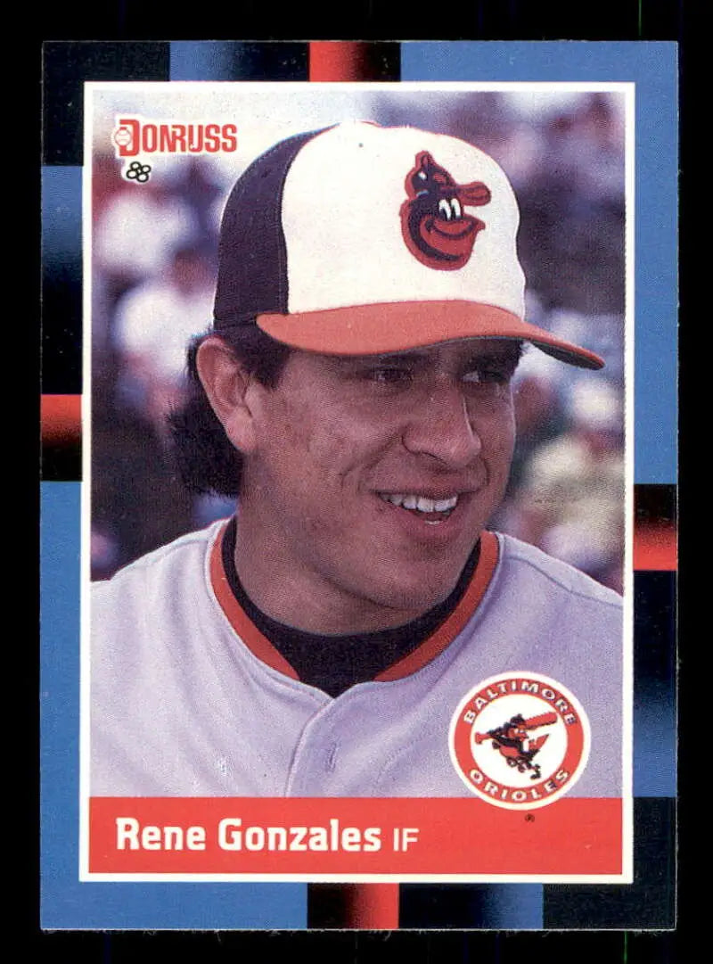 1988 Donruss #582 Rene Gonzales NM-MT RC Rookie Baltimore Orioles Baseball Card - Baseball Card Single