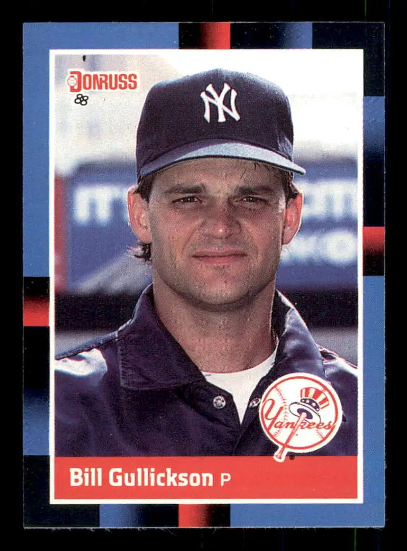 1988 Donruss #586 Bill Gullickson NM-MT New York Yankees Baseball Card - Baseball Card Single
