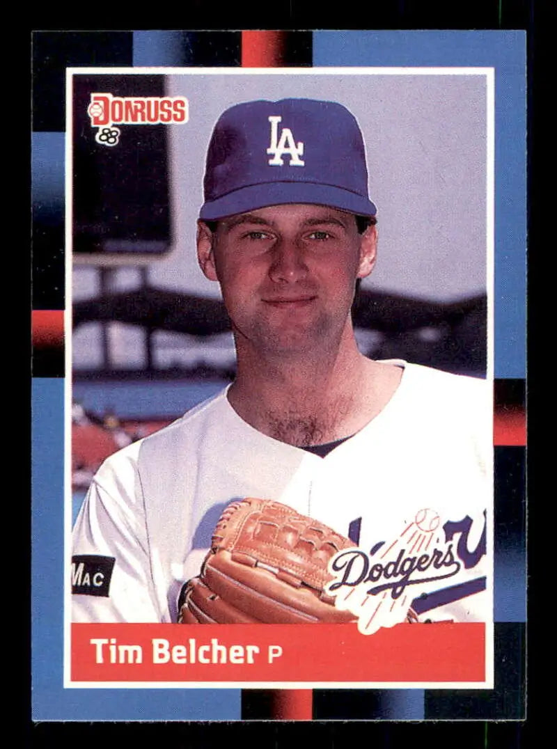 1988 Donruss #587 Tim Belcher NM-MT Los Angeles Dodgers Baseball Card - Baseball Card Single