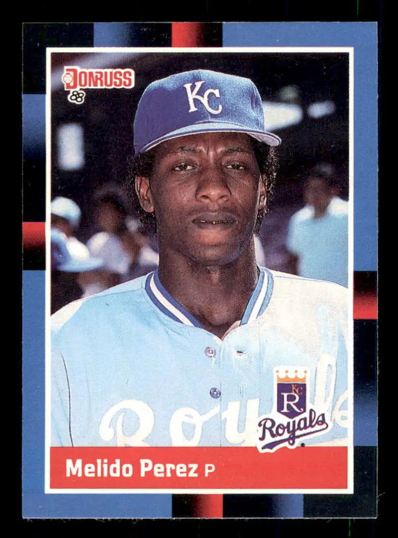 1988 Donruss #589 Melido Perez NM-MT RC Rookie Kansas City Royals Baseball Card - Baseball Card Single
