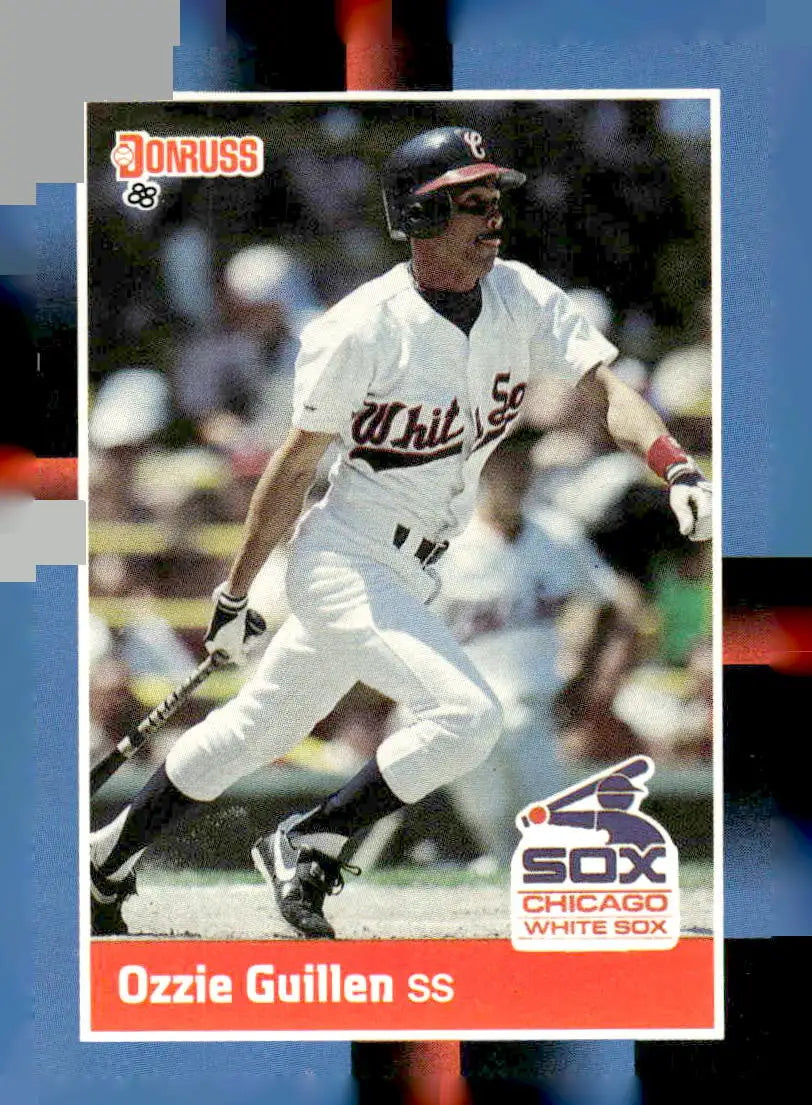 1988 Donruss Ozzie Guillen baseball card featuring Chicago White Sox player