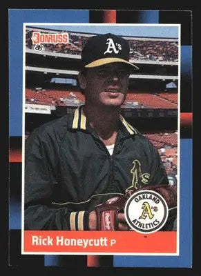 1988 Donruss #590 Rick Honeycutt Oakland Athletics