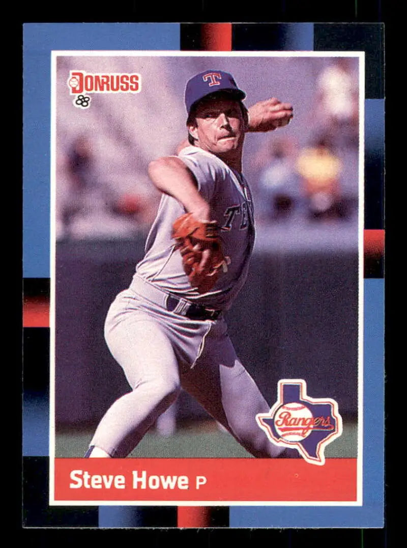 1988 Donruss #593 Steve Howe NM-MT Texas Rangers Baseball Card - Baseball Card Single