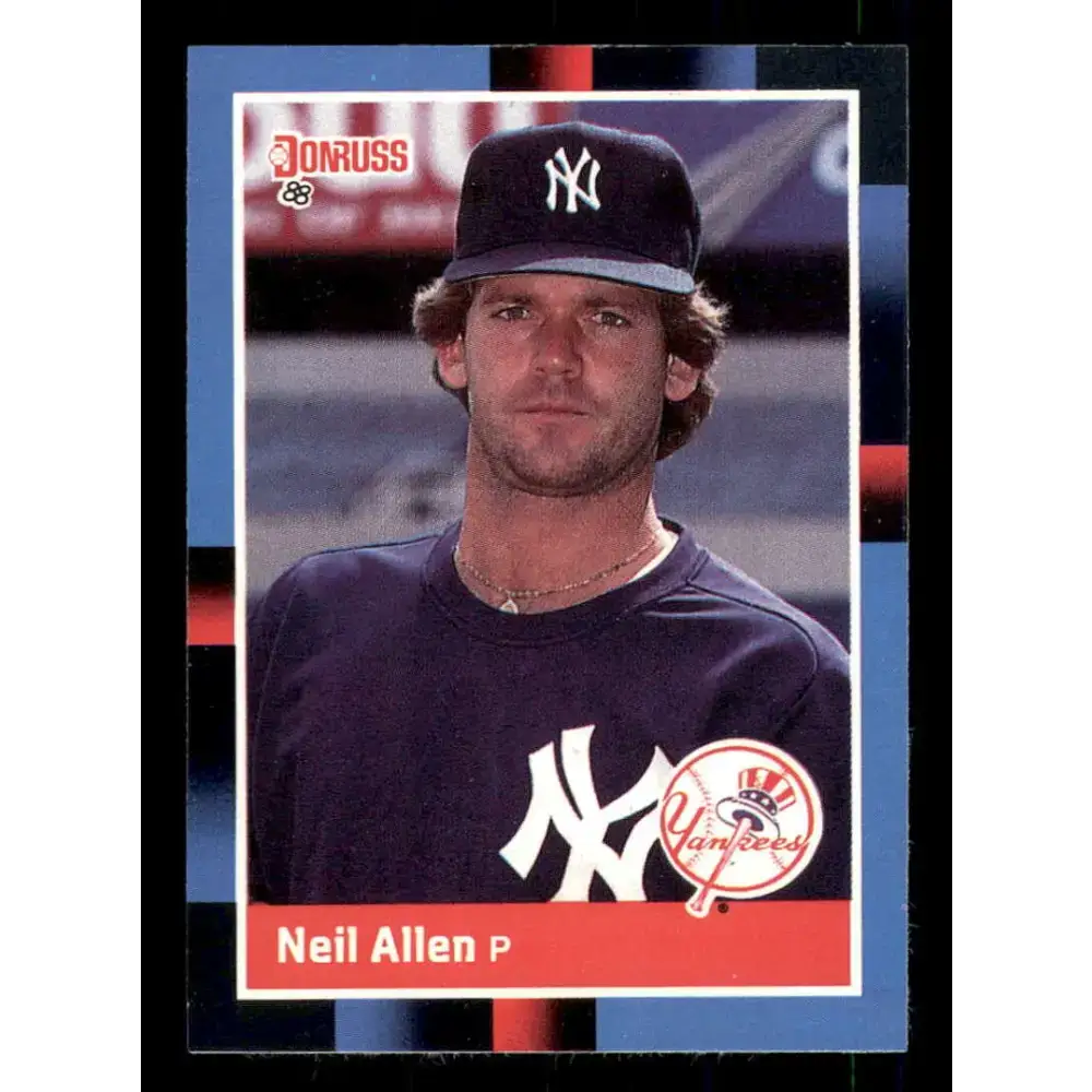 1988 Donruss #597 Neil Allen EX New York Yankees Baseball Card - Baseball Card Single