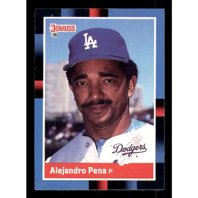 1988 Donruss #598 Alejandro Pena EX Los Angeles Dodgers Baseball Card - Baseball Card Single