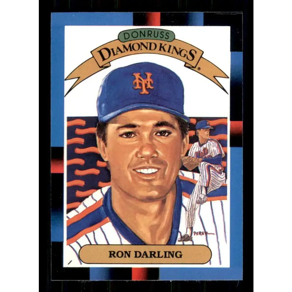 1988 Donruss #6 Ron Darling DK EX New York Mets Baseball Card - Baseball Card Single