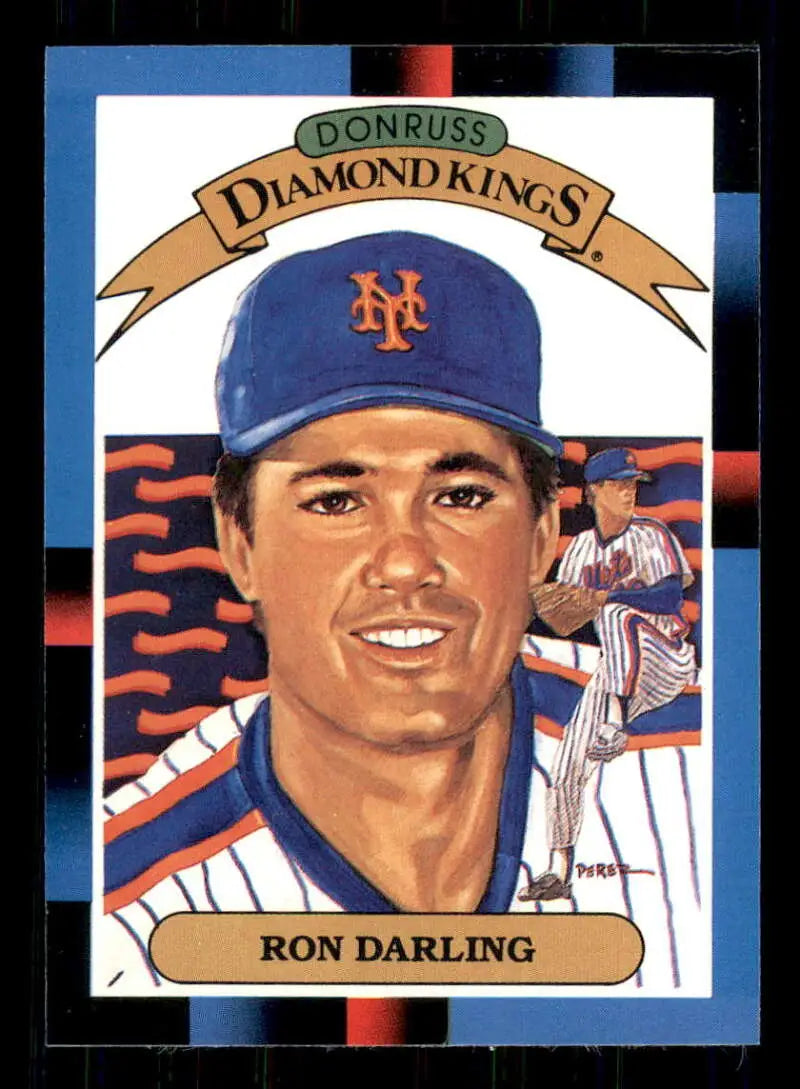 1988 Donruss #6 Ron Darling NM-MT New York Mets Baseball Card - Baseball Card Single