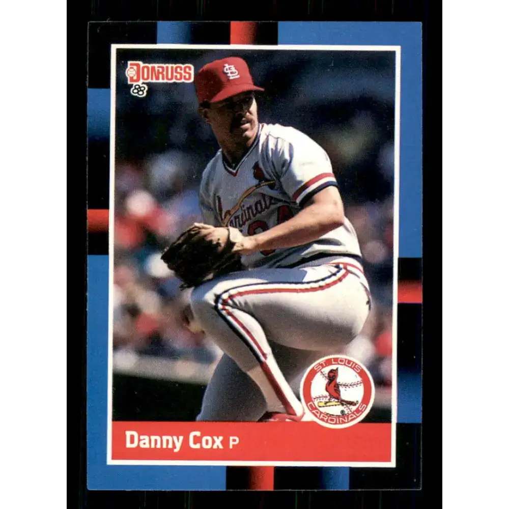 1988 Donruss #60 Danny Cox EX St. Louis Cardinals Baseball Card - Baseball Card Single