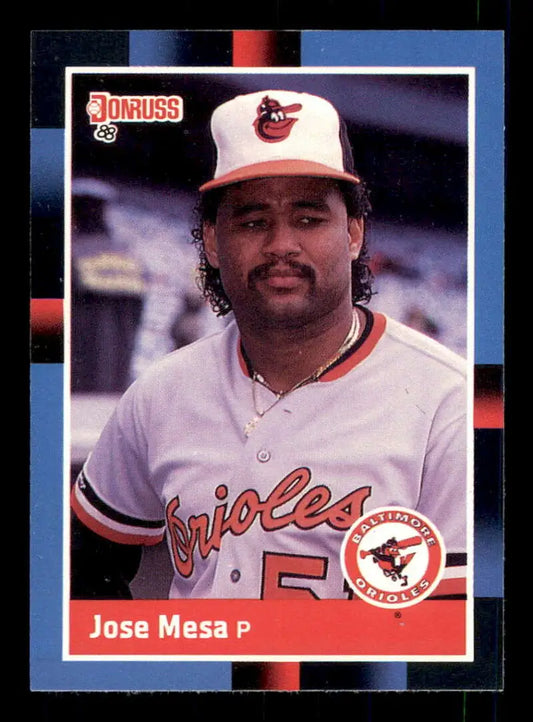1988 Donruss #601 Jose Mesa NM-MT RC Rookie Baltimore Orioles Baseball Card - Baseball Card Single
