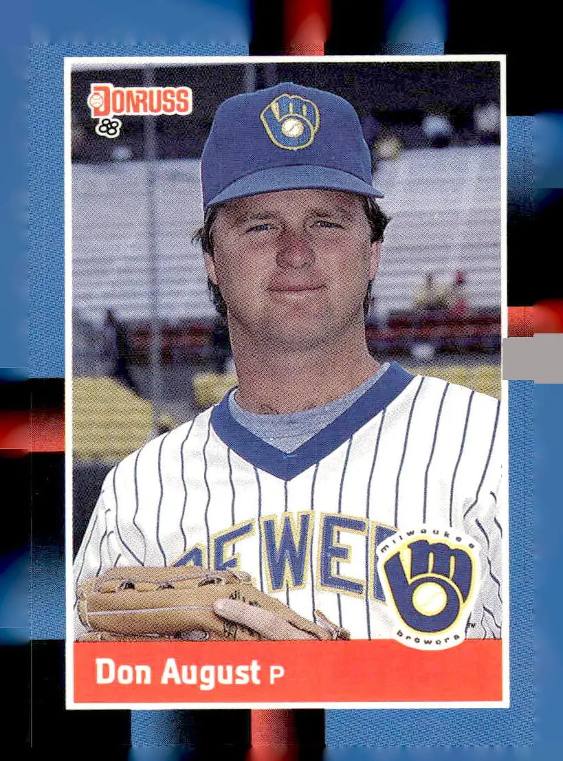 Vintage baseball card of Don August from 1988 Donruss #602c Don August