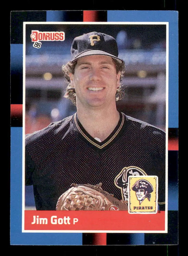 1988 Donruss #606 Jim Gott NM-MT Pittsburgh Pirates Baseball Card - Baseball Card Single