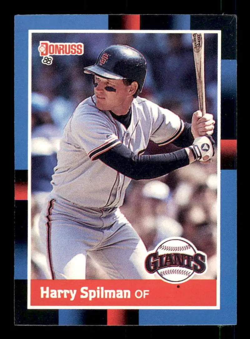 1988 Donruss #607 Harry Spilman NM-MT San Francisco Giants Baseball Card - Baseball Card Single