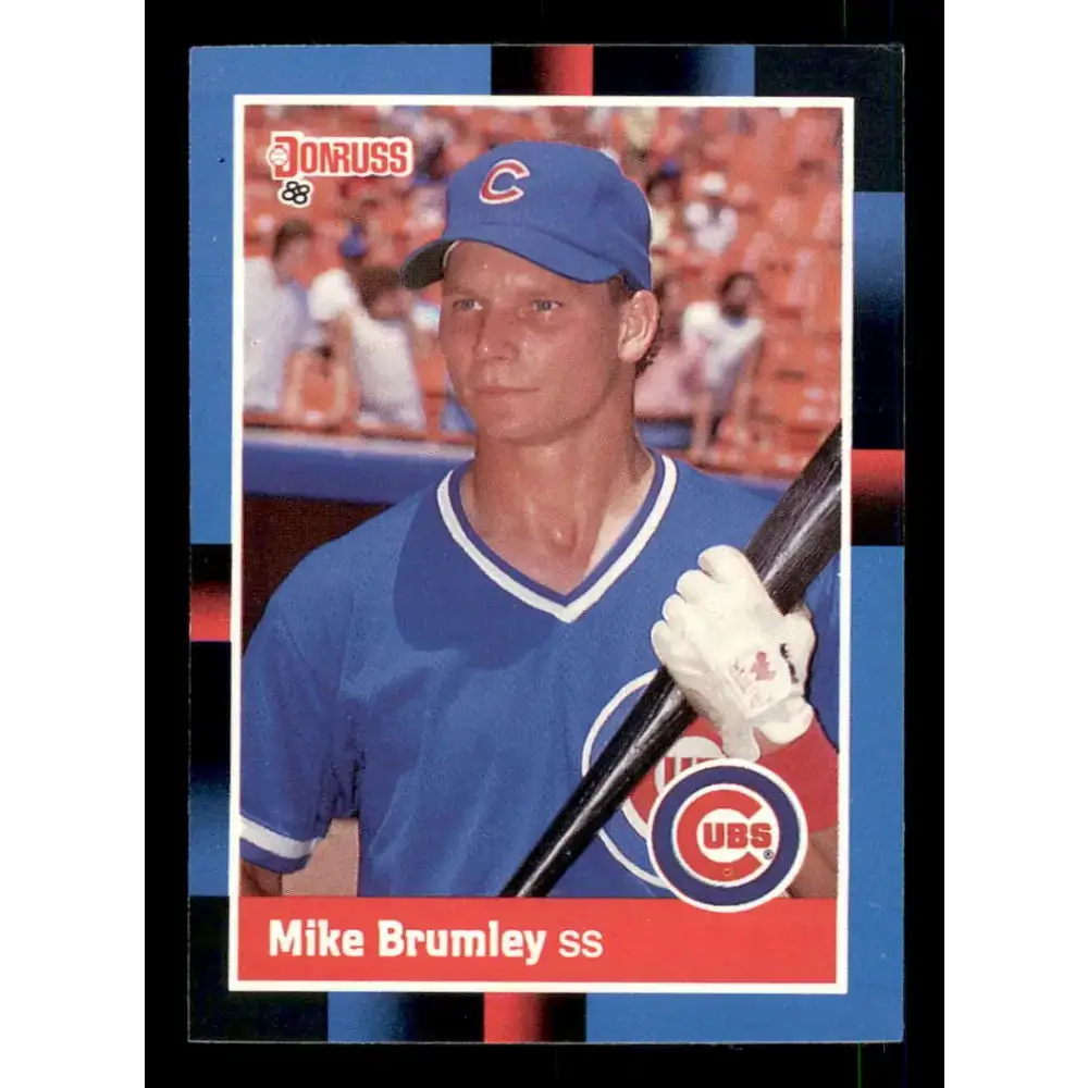1988 Donruss #609 Mike Brumley EX RC Rookie Chicago Cubs Baseball Card - Baseball Card Single