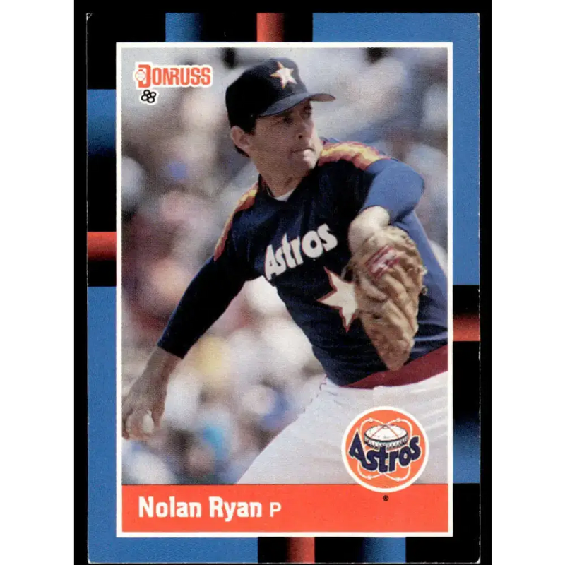 1988 Donruss #61 Nolan Ryan EX/NM Houston Astros Baseball Card - Baseball Card Single