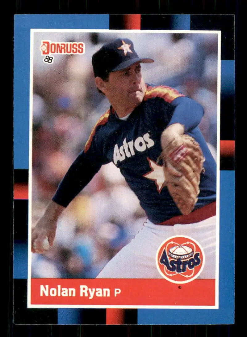 1988 Donruss #61 Nolan Ryan NM-MT Houston Astros Baseball Card - Baseball Card Single