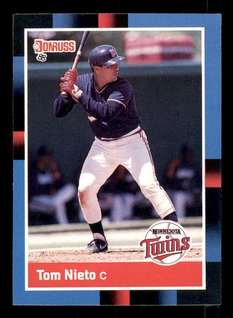 1988 Donruss #612 Tom Nieto NM-MT Minnesota Twins Baseball Card - Baseball Card Single