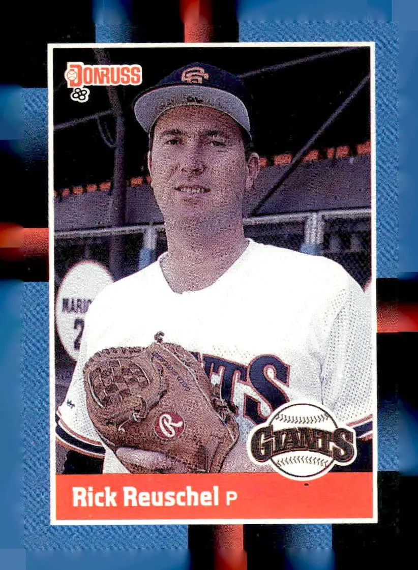 1988 Donruss Rick Reuschel baseball card featuring San Francisco Giants player