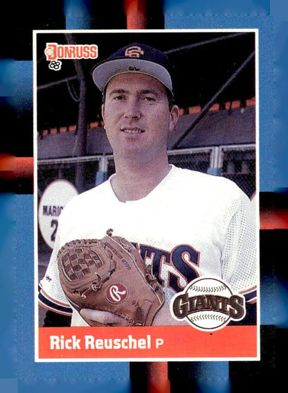 1988 Donruss Rick Reuschel baseball card featuring San Francisco Giants player