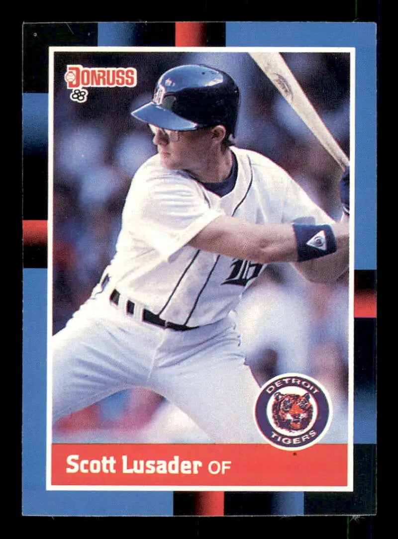 1988 Donruss #615 Scott Lusader NM-MT RC Rookie Detroit Tigers Baseball Card - Baseball Card Single