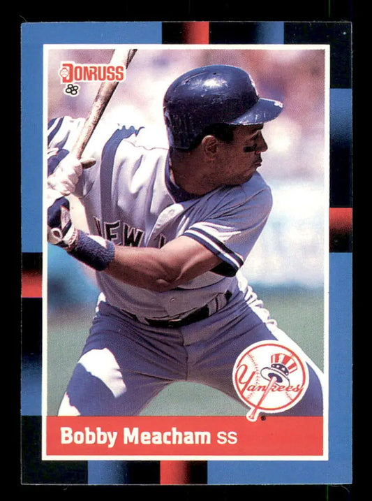 1988 Donruss #616 Bobby Meacham NM-MT New York Yankees Baseball Card - Baseball Card Single