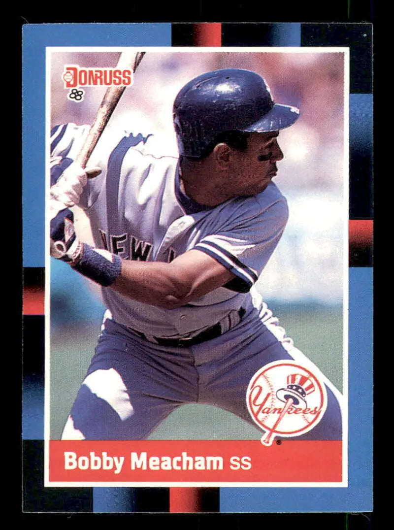 1988 Donruss #616 Bobby Meacham NM-MT New York Yankees Baseball Card - Baseball Card Single