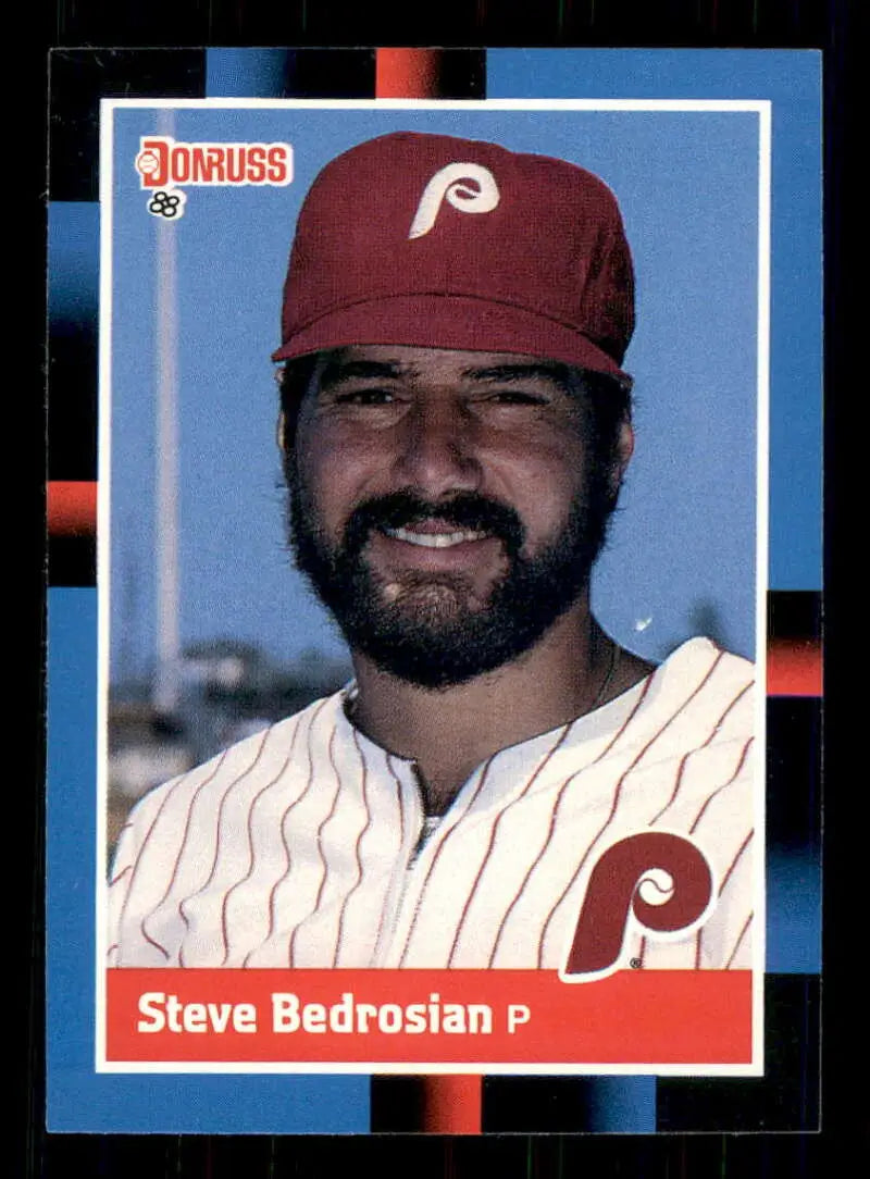1988 Donruss #62 Steve Bedrosian NM-MT Philadelphia Phillies Baseball Card - Baseball Card Single