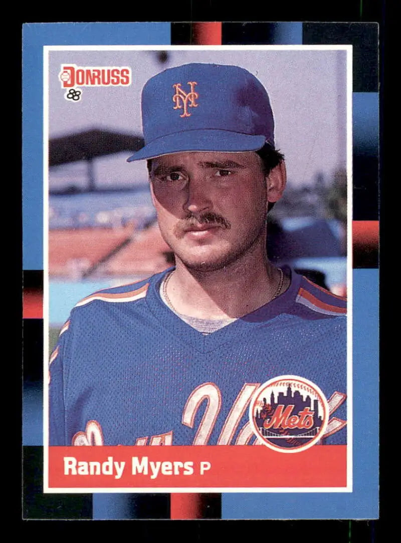 1988 Donruss #620 Randy Myers NM-MT New York Mets Baseball Card - Baseball Card Single