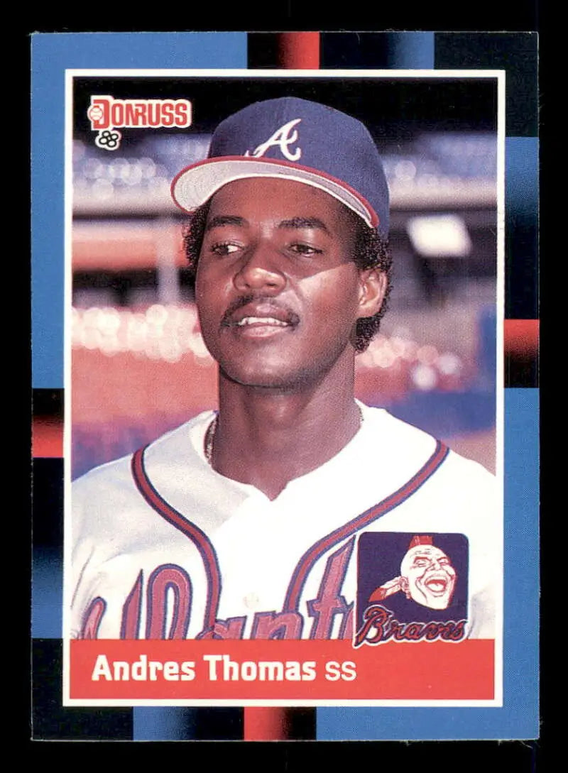 1988 Donruss #627 Andres Thomas NM-MT SP Atlanta Braves Baseball Card - Baseball Card Single