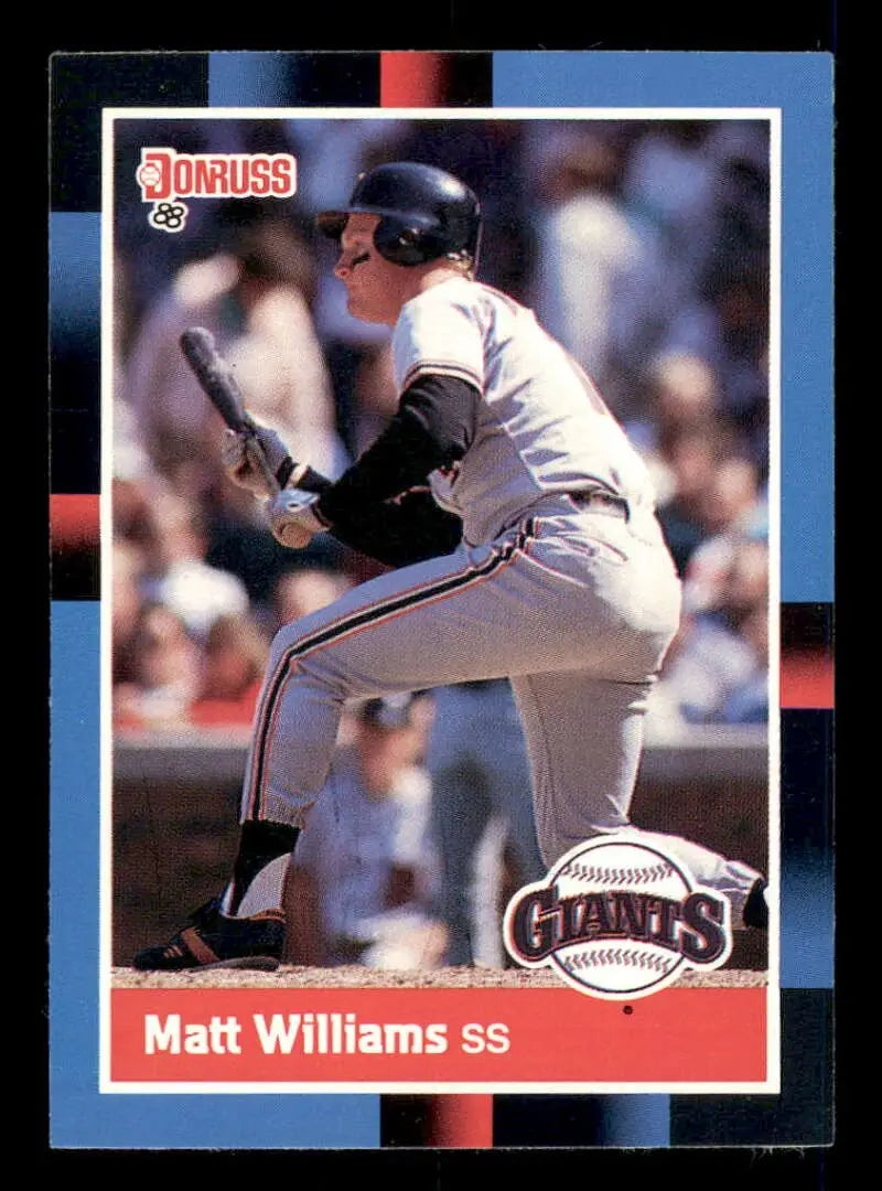 1988 Donruss #628 Matt Williams NM-MT RC Rookie San Francisco Giants Baseball Card - Baseball Card Single