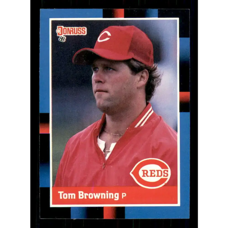 1988 Donruss #63 Tom Browning EX Cincinnati Reds Baseball Card - Baseball Card Single