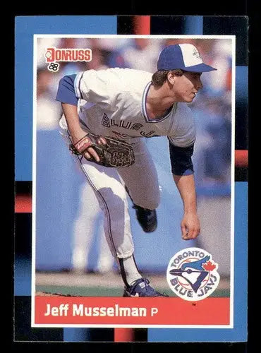 1988 Donruss Jeff Musselman baseball card with original gloss from Simply Sandoval collection