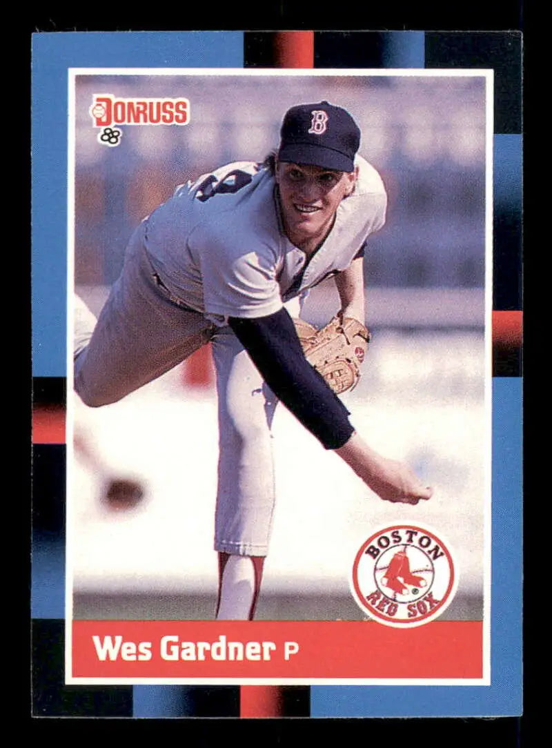 1988 Donruss #634 Wes Gardner NM-MT RC Rookie Boston Red Sox Baseball Card - Baseball Card Single