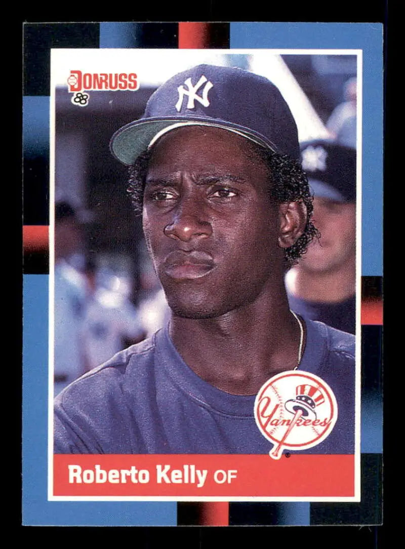 1988 Donruss #635 Roberto Kelly NM-MT RC Rookie SP New York Yankees Baseball Card - Baseball Card Single