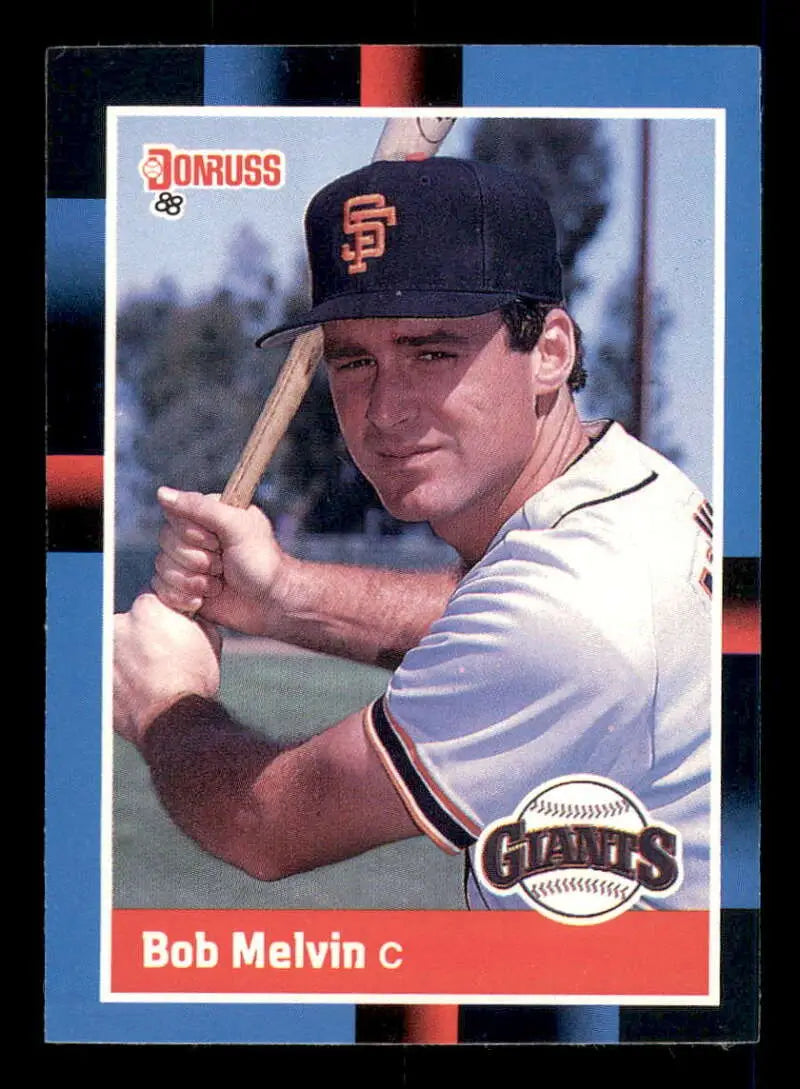1988 Donruss #638 Bob Melvin NM-MT San Francisco Giants Baseball Card - Baseball Card Single