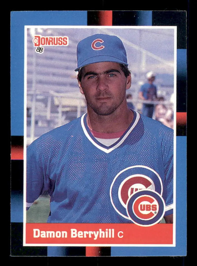 1988 Donruss #639 Damon Berryhill NM-MT RC Rookie Chicago Cubs Baseball Card - Baseball Card Single