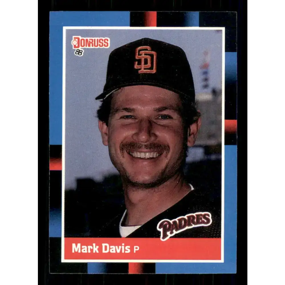 1988 Donruss #64 Mark Davis EX San Diego Padres Baseball Card - Baseball Card Single