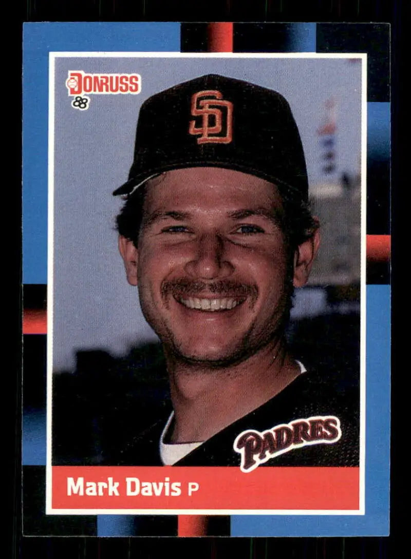 1988 Donruss #64 Mark Davis NM-MT San Diego Padres Baseball Card - Baseball Card Single