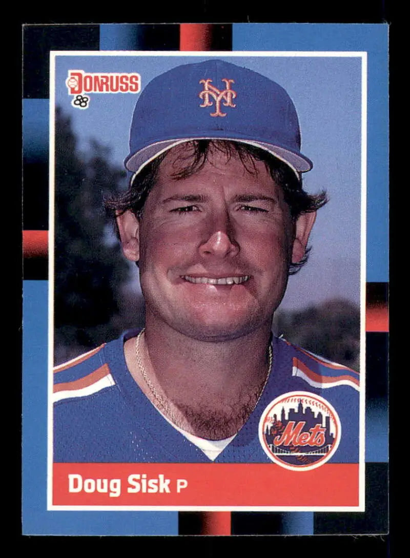 1988 Donruss #642 Doug Sisk NM-MT New York Mets Baseball Card - Baseball Card Single