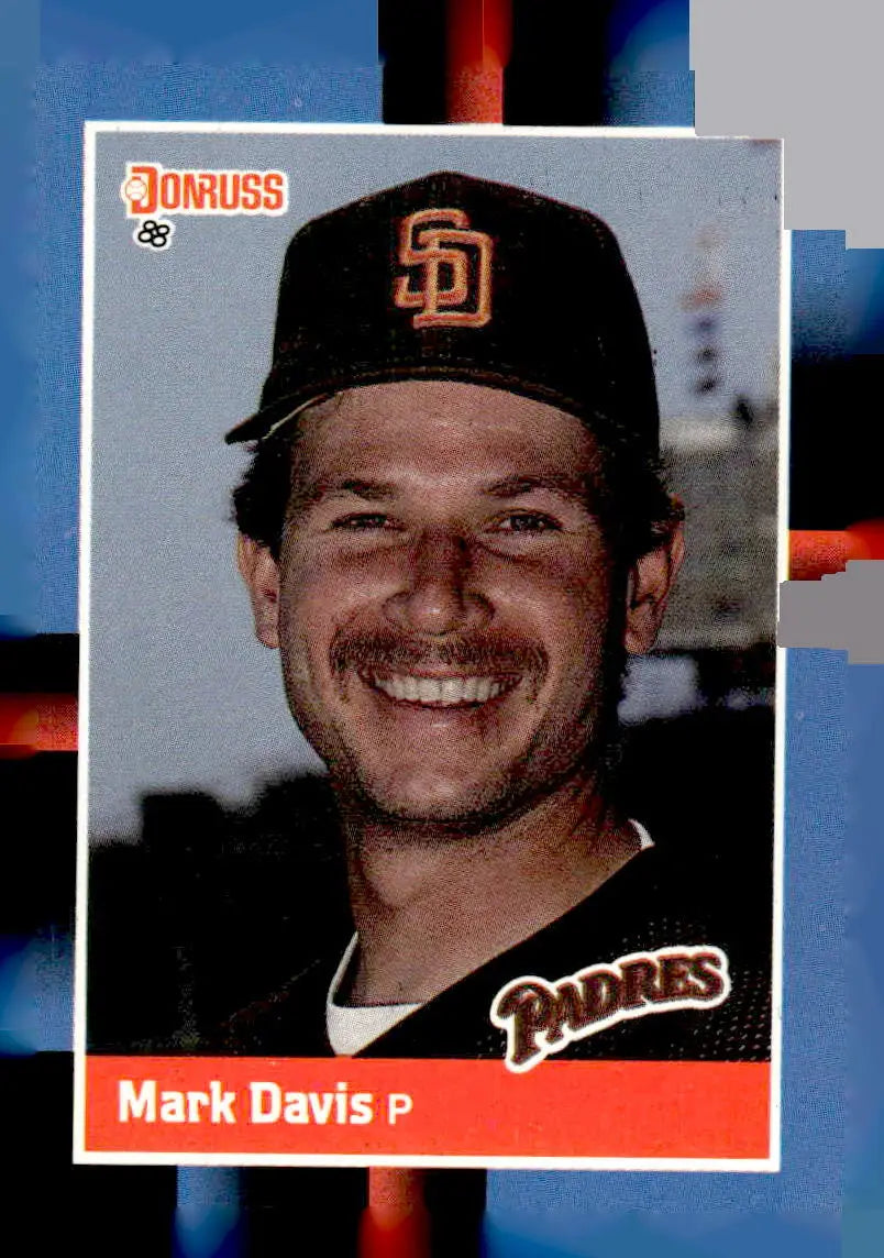 1988 Donruss Mark Davis baseball card 64b Mark Davis collectible in excellent condition