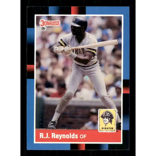 1988 Donruss #65 R.J. Reynolds EX Pittsburgh Pirates Baseball Card