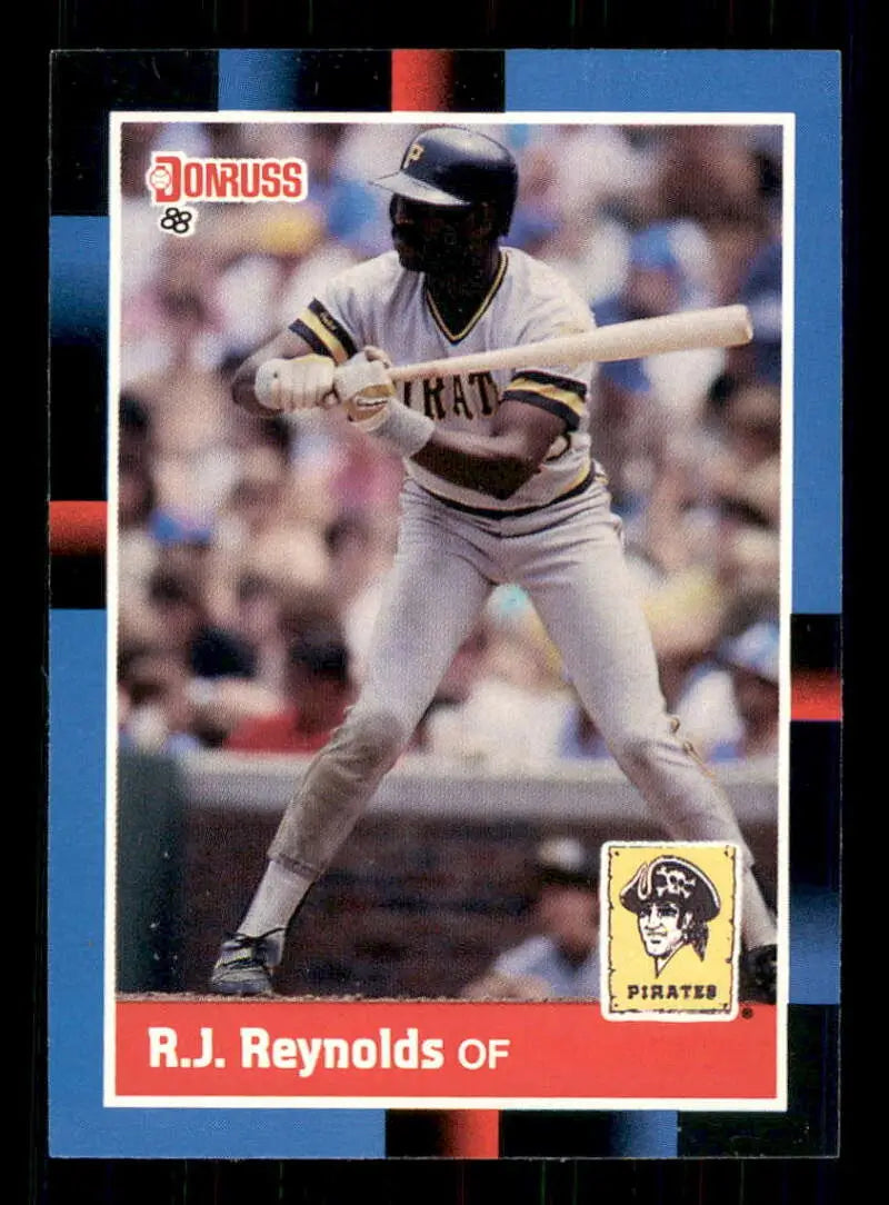 1988 Donruss #65 R.J. Reynolds NM-MT Pittsburgh Pirates Baseball Card - Baseball Card Single