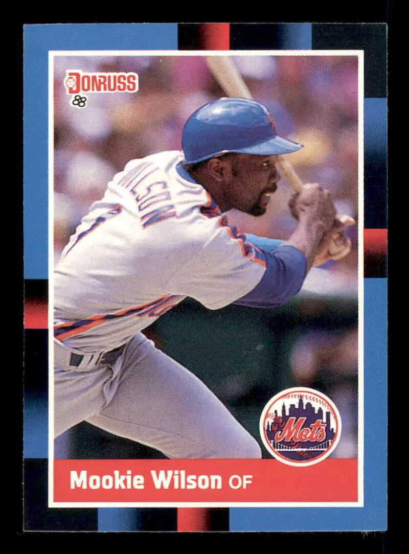 1988 Donruss #652 Mookie Wilson NM-MT SP New York Mets Baseball Card - Baseball Card Single