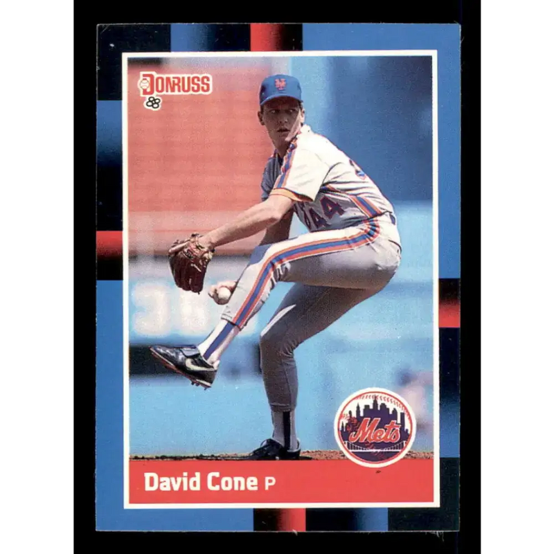 1988 Donruss #653 David Cone EX New York Mets Baseball Card - Baseball Card Single