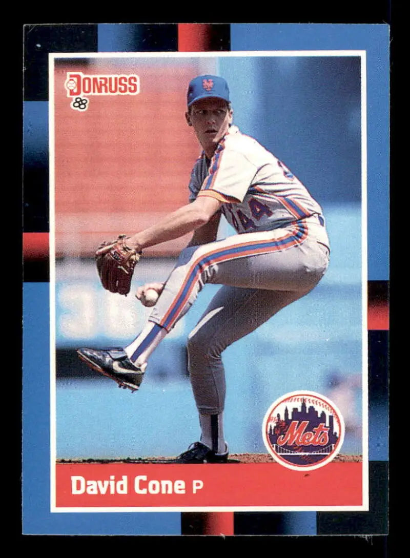 1988 Donruss #653 David Cone NM-MT New York Mets Baseball Card - Baseball Card Single