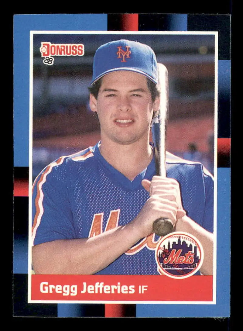 1988 Donruss #657 Gregg Jefferies NM-MT RC Rookie New York Mets Baseball Card - Baseball Card Single