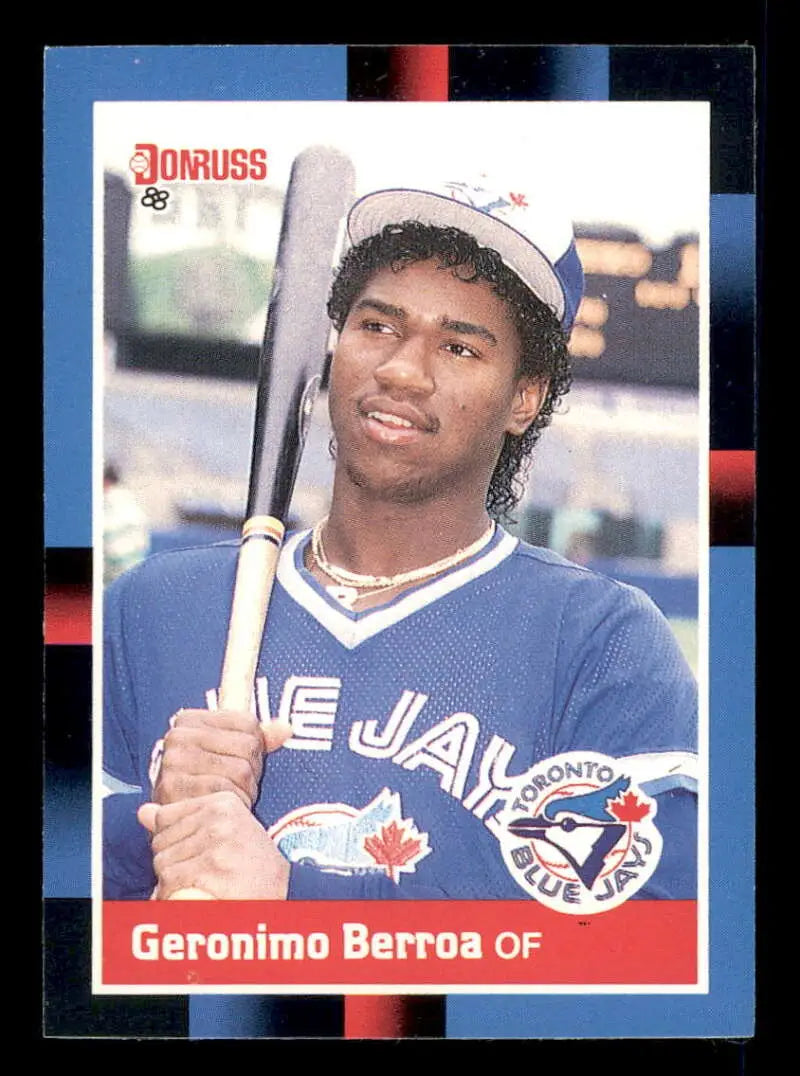 1988 Donruss #659 Geronimo Berroa NM-MT RC Rookie Toronto Blue Jays Baseball Card - Baseball Card Single