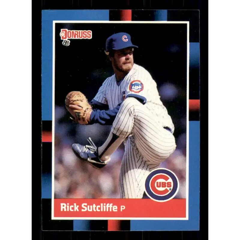 1988 Donruss #68 Rick Sutcliffe EX Chicago Cubs Baseball Card - Baseball Card Single