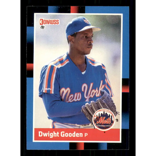 1988 Donruss #69 Dwight Gooden EX New York Mets Baseball Card Image 1
