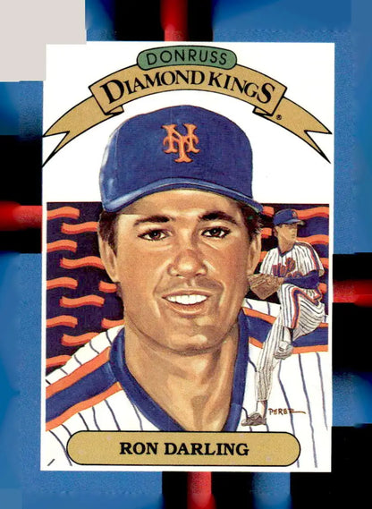 1986 Donruss Diamond Kings Ron Darling baseball card from 1988 Donruss #6b collection