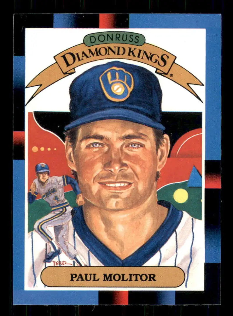 1988 Donruss #7 Paul Molitor NM-MT Milwaukee Brewers Baseball Card - Baseball Card Single